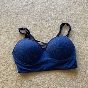 Pink Crossed push-up bralette